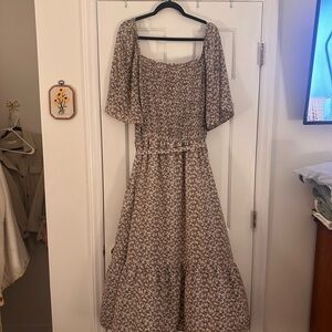 Floral Puff Sleeve Dress